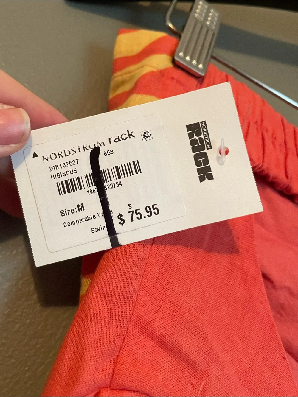 NWT Billabong Sz Medium Women’s Orange Hibiscus Open-back Mini Dress Ret $75!
